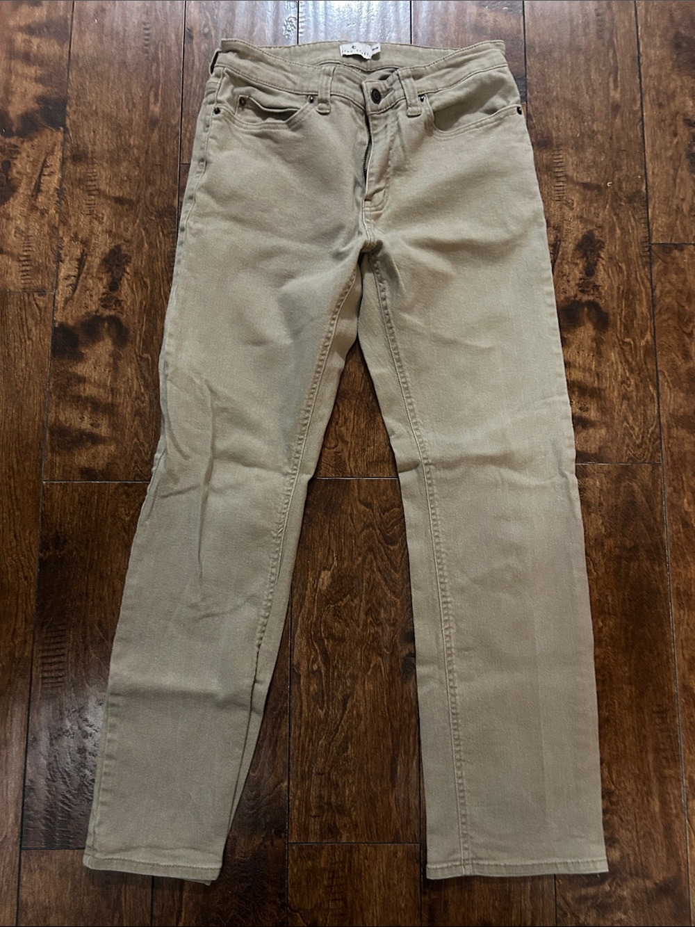 True Craft Slim Straight Pants in Khaki